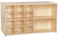 Contender 2-in-1 Mobile Bookcase Unit with 12 Slots Natural