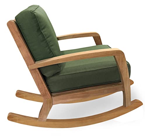 Douglas Nance Somerset Solid Teak Patio Deep Seating Club Rocker Natural