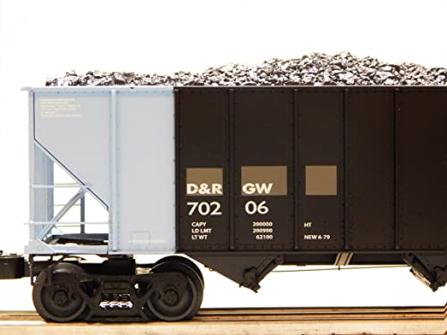 Lionel Denver & Rio Grande 100 TON Hopper 2 Pack O Gauge Black/Blue