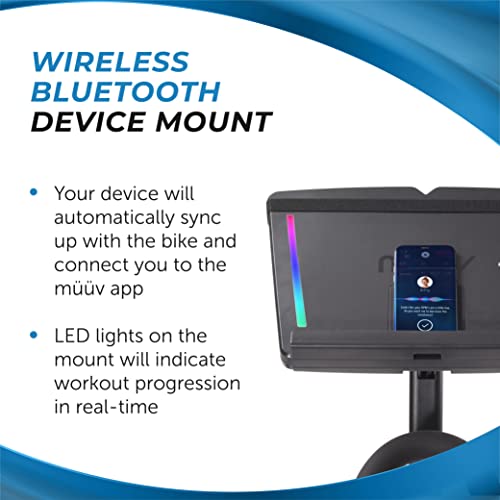 Stamina müüv Bike Exercise Bike with Wireless Bluetooth Smart Mount Black