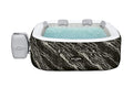 Bestway SaluSpa Hawaii EnergySense Smart Luxe AirJet Inflatable Hot Tub Spa Black Marble