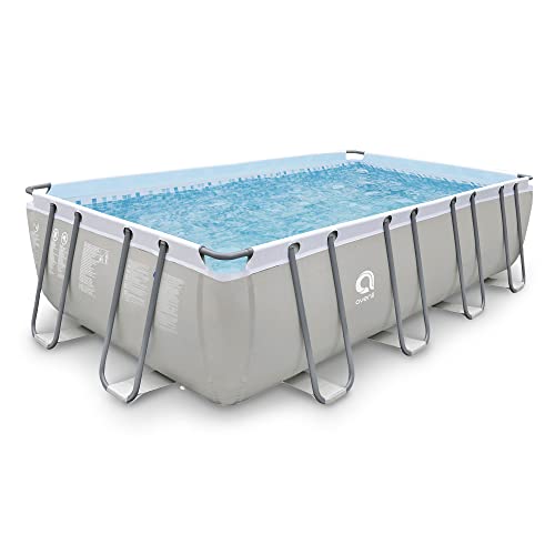 JLeisure Avenli Above Ground Rectangular Swimming Pool Gray