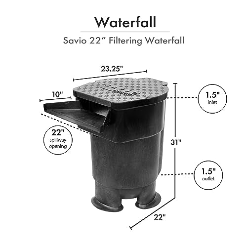 HALF OFF PONDS Savio Signature 4000 Water Garden and Pond Kit with PVC Liner Black