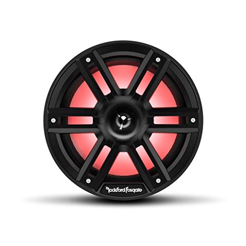 Rockford Fosgate M2-8HB Color Optix 8” 2-Way Coaxial Marine Speakers with Horn Tweeters Black