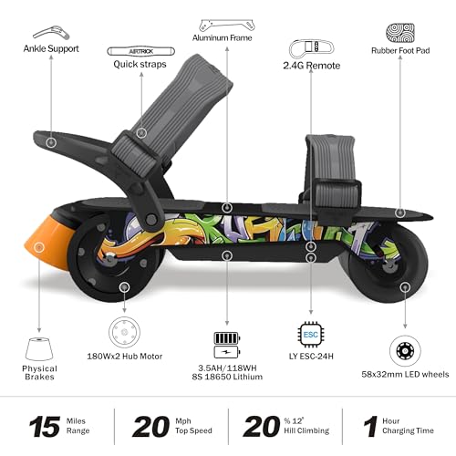 AIRTRICK A1 Ultra Portable Electric Skates Black2