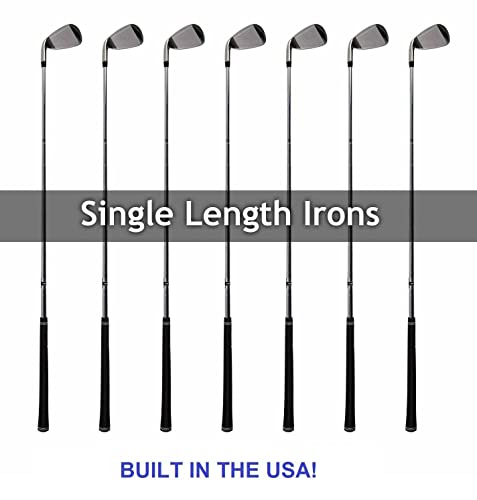 AGXGOLF Men's Right Hand Regular Flex Tour Irons Set with Graphite Shafts USA Built