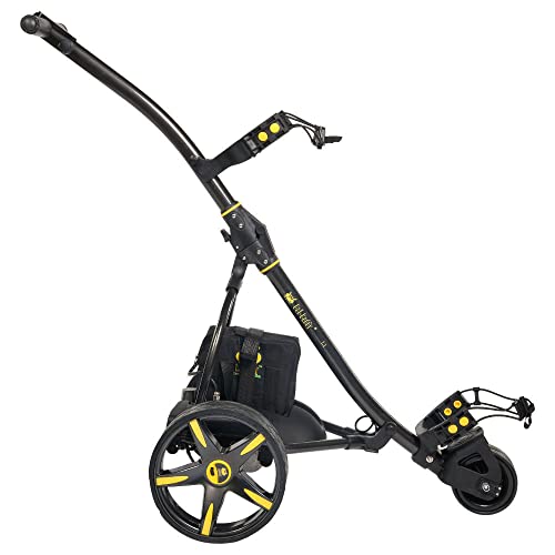 BAT-CADDY ELECTRIC GOLF CADDY X3R Sealed Lead 18-Hole Battery Powered Golf Push Cart with Remote, Dual Motor, 9-Speeds and Reverse, Cruise Control, Anti-Tip Wheel, Downhill Control - Phantom Black