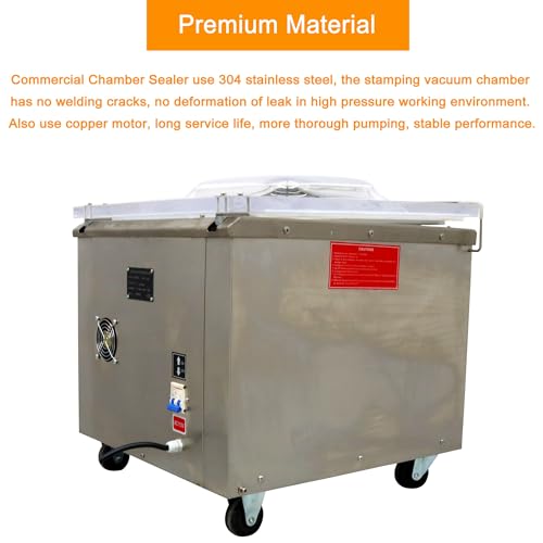 WYDDDARY Heavy Duty Vacuum Sealer 110V Stainless Steel 900W 17.7inch Sealing Length