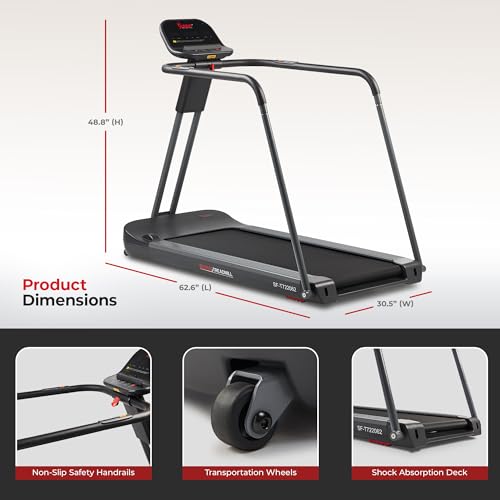 Sunny Health & Fitness Endurance Cardio Treadmill Black