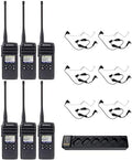 SR-Moto DTR700 50 Channel 1W 900MHz Digital Two Way Radio with Headset & Charger 6 Pack
