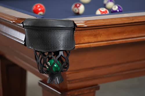 Empire USA - Corona Slate Pool Table w/ Premium Billiards Accessories (8FT) American Walnut