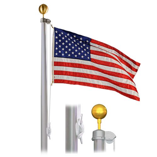 Eder Flag Special Budget 25 Foot Satin Finish Flagpole