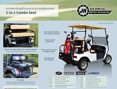 3G 2 in 1 Combo Buff Seat Kit for Club Car DS Golf Carts 1982+