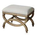 Uttermost Karline Small Bench 23 Inch Champagne Silver Nail