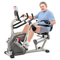 Inverapy Recumbent Cross Trainer with Swivel Seat & Leg Harness White/Gray/Black