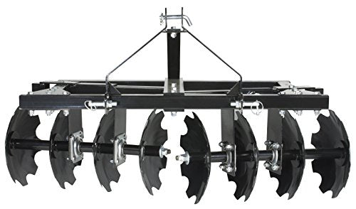 MotoAlliance Impact Implements CAT-0 3 Piece Agricultural Kit - Landscape Rake, Box Scraper, Disc Plow Black