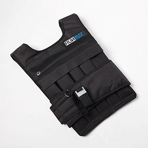 RUNmax Adjustable Weighted Vest Black