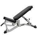 Valor Fitness Adjustable Weight Bench for Flat/Incline Bench Press with Wheels Black