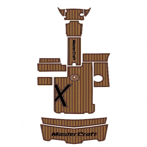 Valman Boat EVA Faux Teak Decking Floor Mat for 2008-2014 Mastercraft X35 Swim Platform - Multiple Colors Available