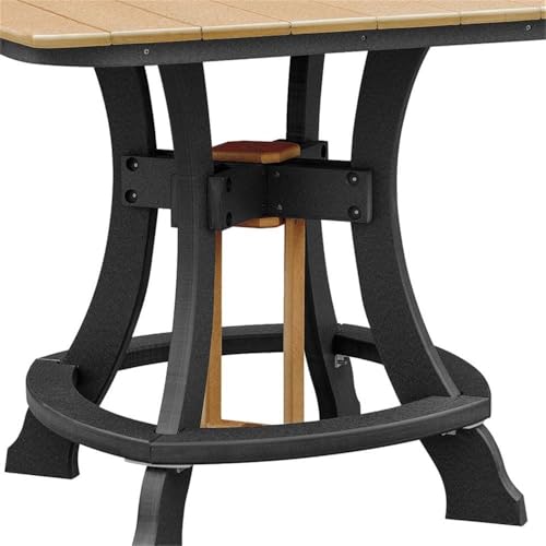 American Furniture Classics Five Piece Square Counter Height Dining Set Cedar/Black