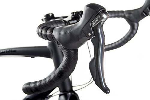 Tommaso Illimitate Sport Performance Aluminum Gravel Bike Carbon Fork Shimano Tiagra 20 Speeds Road Bicycle Matte Black