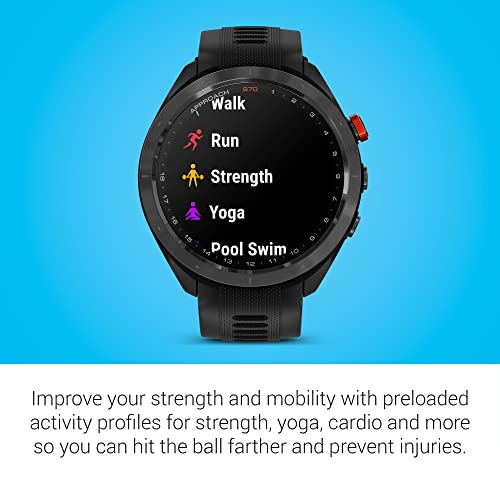 Garmin Approach S70 Premium GPS Golf Watch Black