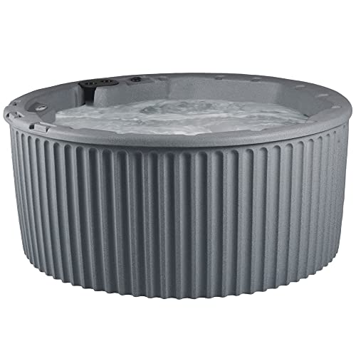 Essential Hot Tubs 20-Jet Arbor Hot Tub Seats 5-7 Gray Granite