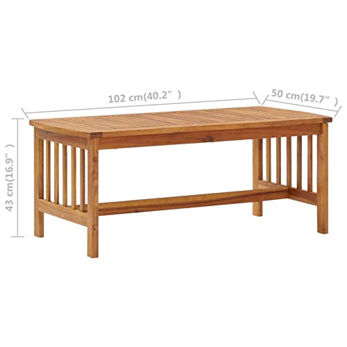 Xinxinxiang 5 Piece Patio Set with Cushions Solid Acacia Wood