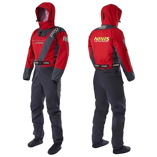 FWG Men's Pro Dry Suit Waterproof Breathable Durable Red