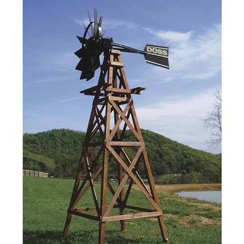 Outdoor Water Solutions Wood Windmill Kit Silver Galvanized