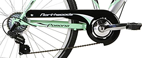 KENT Pomona Dual Suspension Comfort Bike 26inch Mint Green/Silver