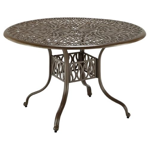 Homestyles 5 Piece Outdoor Dining Set 48" Table Taupe