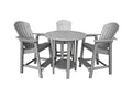 Phat Tommy Outdoor High Top Table and Chairs Set Grey