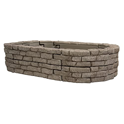 RTS Home Accents Rock Lock Raised Garden Bed Kit 96" Oval