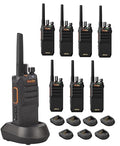 Motorola Solutions Mag One BPR50dX Two-Way Portable Radio UHF 4-Watt 64 Channel (8-Pack)
