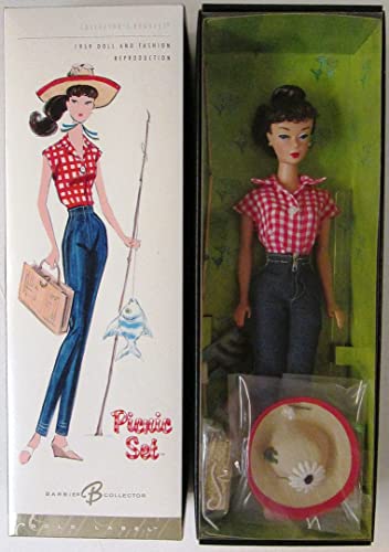 Mattel Barbie Doll Reproduction Picnic Set Gold Label