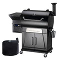 Z GRILLS Pellet Grill Smoker with PID 2.0 Controller, 700 Cooking Area, Meat Probes, Rain Cover Black