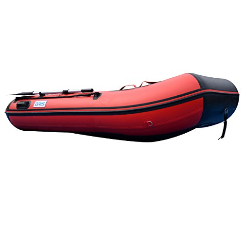 BRIS 10ft Inflatable Boat Red with Black