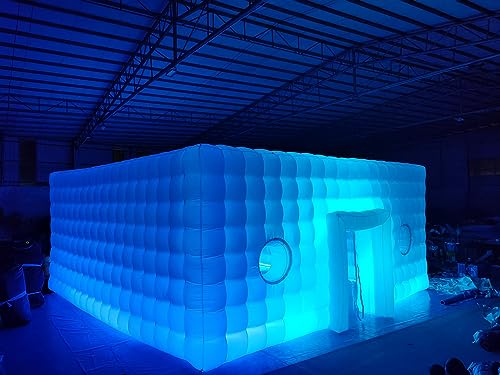 Alessia Cara Large LED Inflatable Air Cube Tent House White