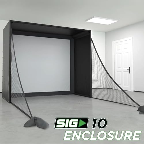 The Indoor Golf Shop SIG12 Golf Simulator Enclosure with SIGPRO Premium Screen