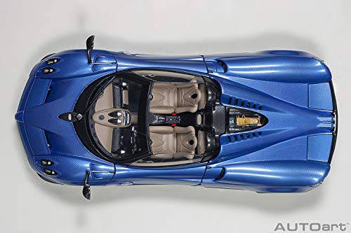 AUTOart Pagani Huayra Roadster Blu Tricolore Carbon Fiber 1:18 Blue