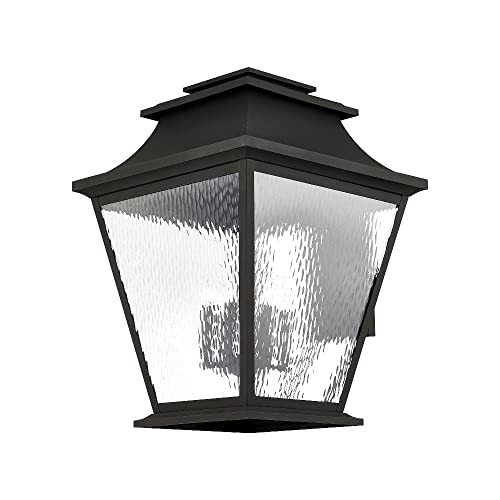 Livex Hathaway 6-Light Outdoor Wall Lantern Black