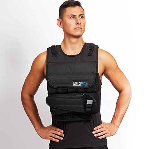 RUNmax RUNFast Weighted Vest With Shoulder Pads Black