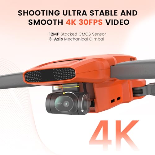 FIMI X8 MINI V2 4K Drone 3-Axis Gimbal Under 249g Orange