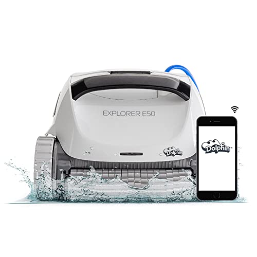 Dolphin Explorer E50 Wi-Fi Robotic Pool Vacuum Cleaner White