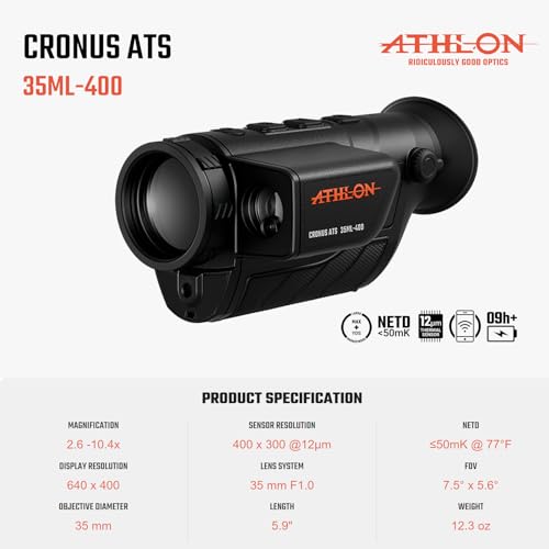 Athlon Optics Cronus ATS 35Ml-400 Thermal Monocular Black