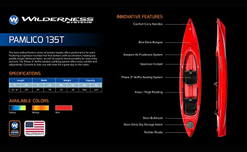 Wilderness Systems Pamlico 135 Tandem Sit Inside Recreational Kayak Galaxy