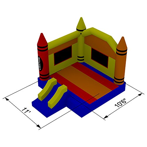 Inflatable HQ Crayon Castle Commercial Bounce House 100% PVC