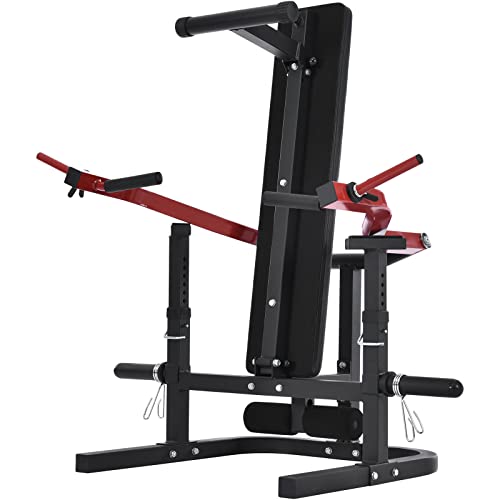 PRODCA Weight Chest Press Bench 11 Adjustable Positions Home Gym Equipment Red