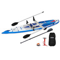 Sea Eagle NeedleNose 14’ Inflatable Lightweight High Pressure Drop Stitch Stand Up Paddle Board SUP Blue/White/Gray